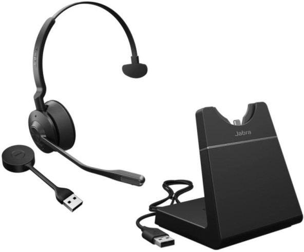 Jabra Engage 55 UC Mono USB A  with Charging Stand