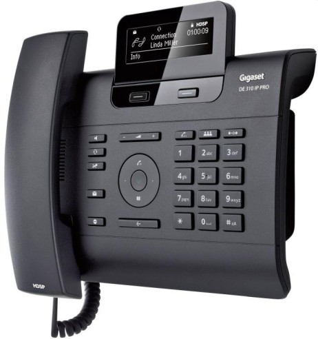 Gigaset DE310 IP Pro  Black VoIP deskphone with display+ powersupply