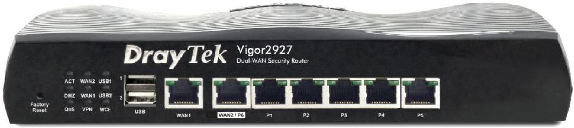 Vigor 2927 Dual Gigabit WAN breedband router 5 Gigabit LAN  2 USB poorten  50 VPN LAN LAN IPSEC