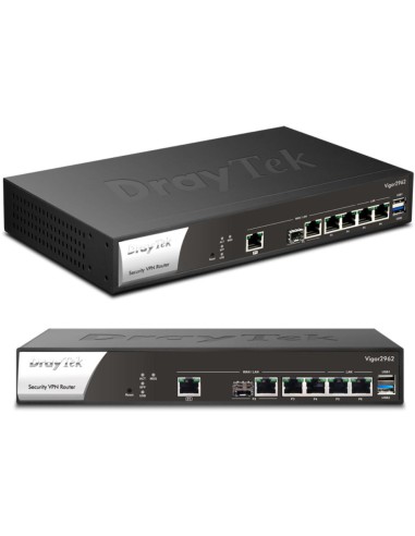 Vigor 2962F Dual WAN glasvezel router 4 Gigabit LAN  200 VPN LAN LAN IPSEC  IPv6